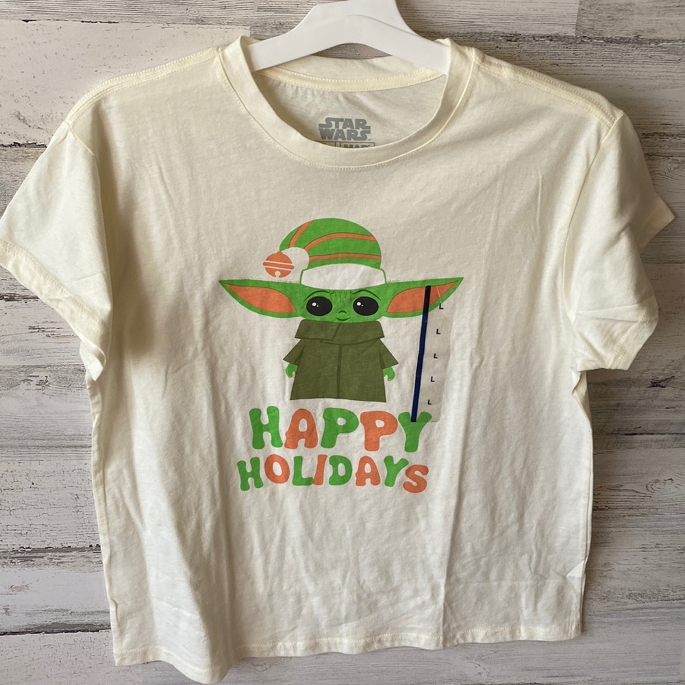 Women’s Star Wars Grogu Shirt Size L NEW